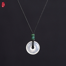 Flower knot safety buckle ring large hole pendant lanyard mens and womens fine and soft necklace rope can be adjusted