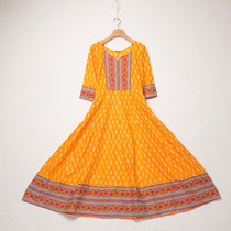 Indian side of Nepal covers three sets of Anna suit big swing dress with pants scarf national wind dress womens clothing