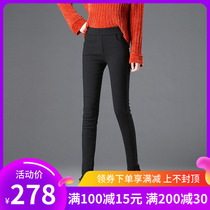 Japan 2020 new leggings women wear Korean version of high waist belly lift hip slim thin small feet stretch pants thick
