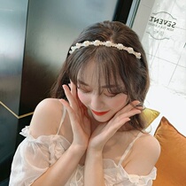 Hairband Princess Wind Pearl Retro Mori Super Immortal Girl Headhoop Press Hair Card Net Red Simple Hair Band