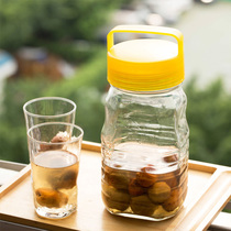 Clearance does not return the Japanese Ishizuka nitrate lead-free glass jar household kitchen storage tank portable sealed tank