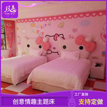 Themed Guesthouse Multifunction Spice Electric Bed Net Red Hotel Creative Cartoon Lovers Double smart electric mattresses