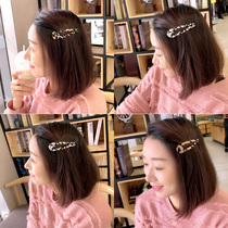Net red ins hairpin autumn and winter edge clip female BAO WENbb clip temperament bangs clip hairpin broken hair one word clip hair accessories