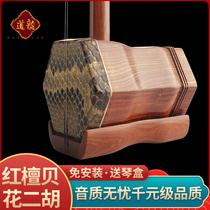 Daoyun red sandalwood shellflower erhu children students beginner adult professional examination performance universal huqin musical instrument