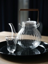 In the days the chrysanthemum petal glass pot is heat-resistant and high-temperature copper.