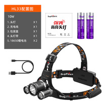 Super Fire God Fire HL33 Outdoor Lighting Headlights 3LED Intense Light Charging Miners Lamp Fixed Torch Phishing Headlights