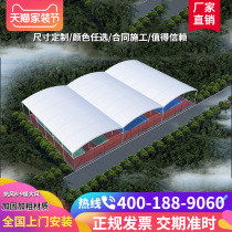Tensioning membrane Tennis court shed Outdoor basketball court Membrane structure awning roof Large awning Outdoor roof
