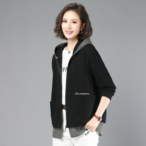 Young mother womens clothing counter brand spring and autumn small windbreaker medium long coat foreign style clothes