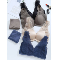 A change C small chest artifact cartilage without steel ring front buckle gathering auxiliary milk vest lace underwear bra set