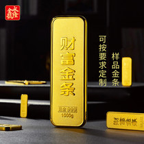 Simulation bars BRICS China gold gilt bronze bank gold sample display gift Gold BRICS collection