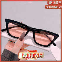 Playful and acceptable retro cat eye gm sunglasses female small face tide polarized ultra-light net red street shot mens sunglasses