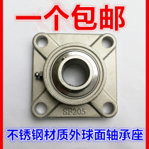 Stainless steel outer spherical bearing seat SUCF 202 203 204 205 206 207 208 209 210