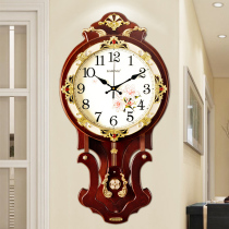 Fashion household simple watch mute watch clock wall clock living room European retro atmosphere bedroom wall hanging watch