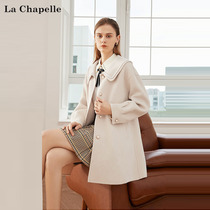 Lasciabel official flagship 2021 Winter new pearls in double sided Nibig coat with long fur coats