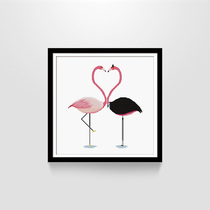 ks cross stitch 2019 new thread embroidery couple Flamingo bedroom simple modern simple embroidery romantic love hanging painting