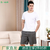 ab underwear men T - shirt all cotton collar with a loose sweatshirt sports loose mens short sleeve TX02