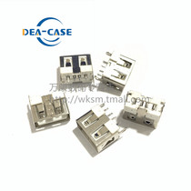 Wankang 10 vertical USB socket a female with curled edge without curling 10mm a type female seat 180 degrees straight foot