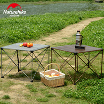 NH outdoor folding table folding picnic table portable aluminum alloy table picnic table