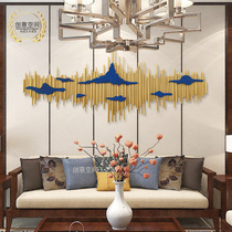 Nordic decorative pendant iron wall metal wall hanging geometric wall decoration creative restaurant living room hotel background wall