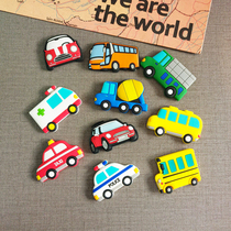 10-pack baby childrens early education toys Car ship plane Refrigerator stickers Whiteboard stickers soft glue magnet gifts