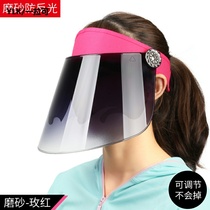 Summer sunscreen hat full face sunshade UV protection Lady Spring and Autumn sun hat riding wind mask sun hat