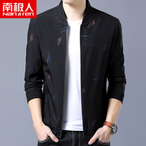 Antarctic youth mens spring new stand-up collar casual printing jacket jacket jacket baseball suit tide man