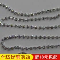 Claw Chain Phantom Claw Drilling Chain AB Color Chain Crystal Glass Drilling DIY performance Stage Clothes decorations