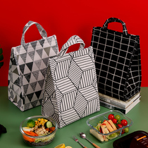 Lunch box bag Bento insulation rice bag Aluminum foil bag large simple lunch office worker packed thickened with handbag