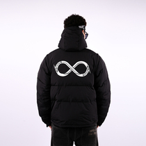 BIPOLAR embroidery down jacket national tide winter thick hip hop Street cotton padded jacket winter coat men