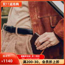 British Royal Certification Ettinger British handmade spot narrow version formal casual belt belt