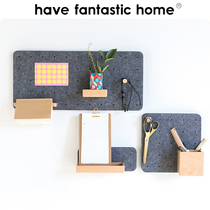 Good thing has felt hole board College dormitory bedroom wall hanging non-perforated household wall wall shelf