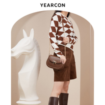 Yerkan Packs Womens Slanted Satchel Bag 2022 New Single Shoulder Bag Saddle Bag Handbag Tot Bag Commute