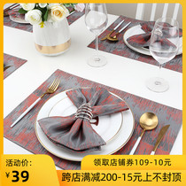 Chinese table mat placemats insulated Japanese home table mat Western placematti European luxury table flag placemat set