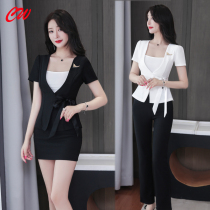 Foot bath technician overalls 2021 New temperament beauty health set Mu pedicure massage stewardess uniform trousers