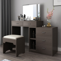 Nordic dressing table Bedroom Modern simple multi-function dressing table Storage cabinet One-piece small apartment type makeup small table