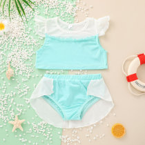 New childrens swimsuits girls children and girls sunscreen baby ice and snow Aisha little Princess swimsuit