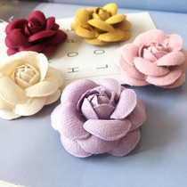New Korean version of fabric flower headgear hair hairpin flower jewelry hairclip made diy material bag accessories
