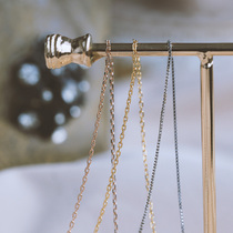 Silver Home s925 Sterling Silver Necklace Women Plated Gold choker Simple Extended Chain Adjustable choker Neck Chain