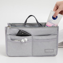 Multifunctional storage bag inner bag thick hand double zipper wash cosmetics storage bag womens bag separation