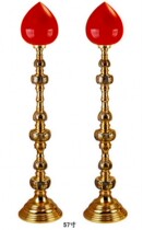 Buddha LED lamp Guanyin Buddha Lamp Guan Gong God of wealth lamp Copper electric candle lamp 57 inch pure copper lucky ingot wave lamp