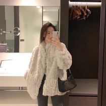 2021 autumn and winter New Lamb hair coat long thick loose imitation rabbit fur coat coat women