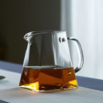 Glass justice cup household kung fu tea with high temperature and fair cup tea filter one set high-end tea division tea