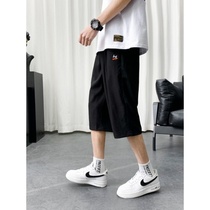 BABIBOY shorts men Korean version of the trend thin loose pants 2021 new summer sports leisure Capri pants