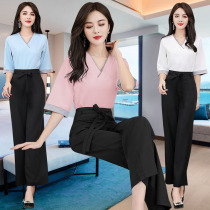 2022 Beauty Division Temperament High Waist Workwear Hotel Body body Foot Sensible Clothing Foot therapy foot bath workwear Long pants