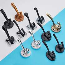  Punch-free European style clothes hook single hook wall hook Hanging clothes hook Bathroom door rear clothes hook single wall hanging single hook