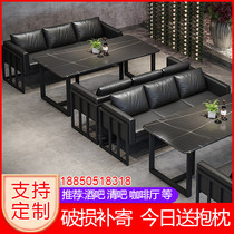 Bar Table And Chairs Combined Clear Bar Dining Room Restaurant Retro U Type Industrial Wind Cafe Talks Talk Room Cassetto Sofa