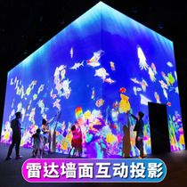 Radar eye multi-point interactive radar induction LED projection lidar touch click large screen radar exhibition hall projection Fusion Interactive lidar Beiyang radar interaction