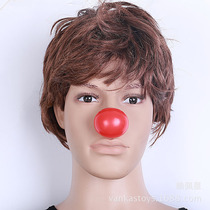 Halloween party ball supplies RED plastic clown NOSE new strange funny makeup props RED NOSE