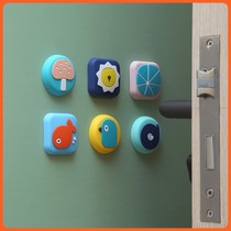 Door handle anti-collision mat door rear refrigerator toilet table and chair household door lock cushion silicone suction disc anti-bump protection