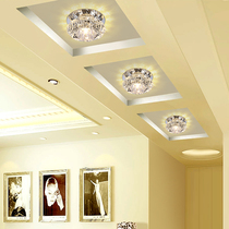 Simple and modern embedded ceiling ceiling light Aisle light Corridor light LED crystal spot light Entrance hole light Downlight